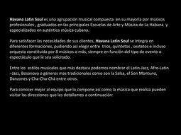 Conjunto Havana Latin Soul