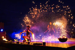 Flamba Feuershow und Lichtshow