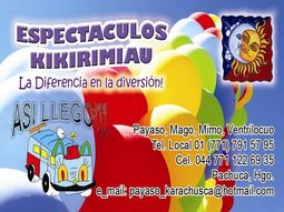 Payaso, Mago, Mimo. Divertidos