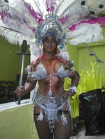 Diosa Azteca con luces