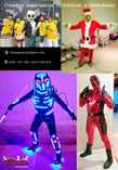 Robot leds, Show de fuego, Zan foto 1
