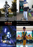 Robot leds, Show de fuego, Zan foto 2