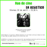 Dúo de Cine en Acústico