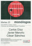1 concurso de monologos centro civican